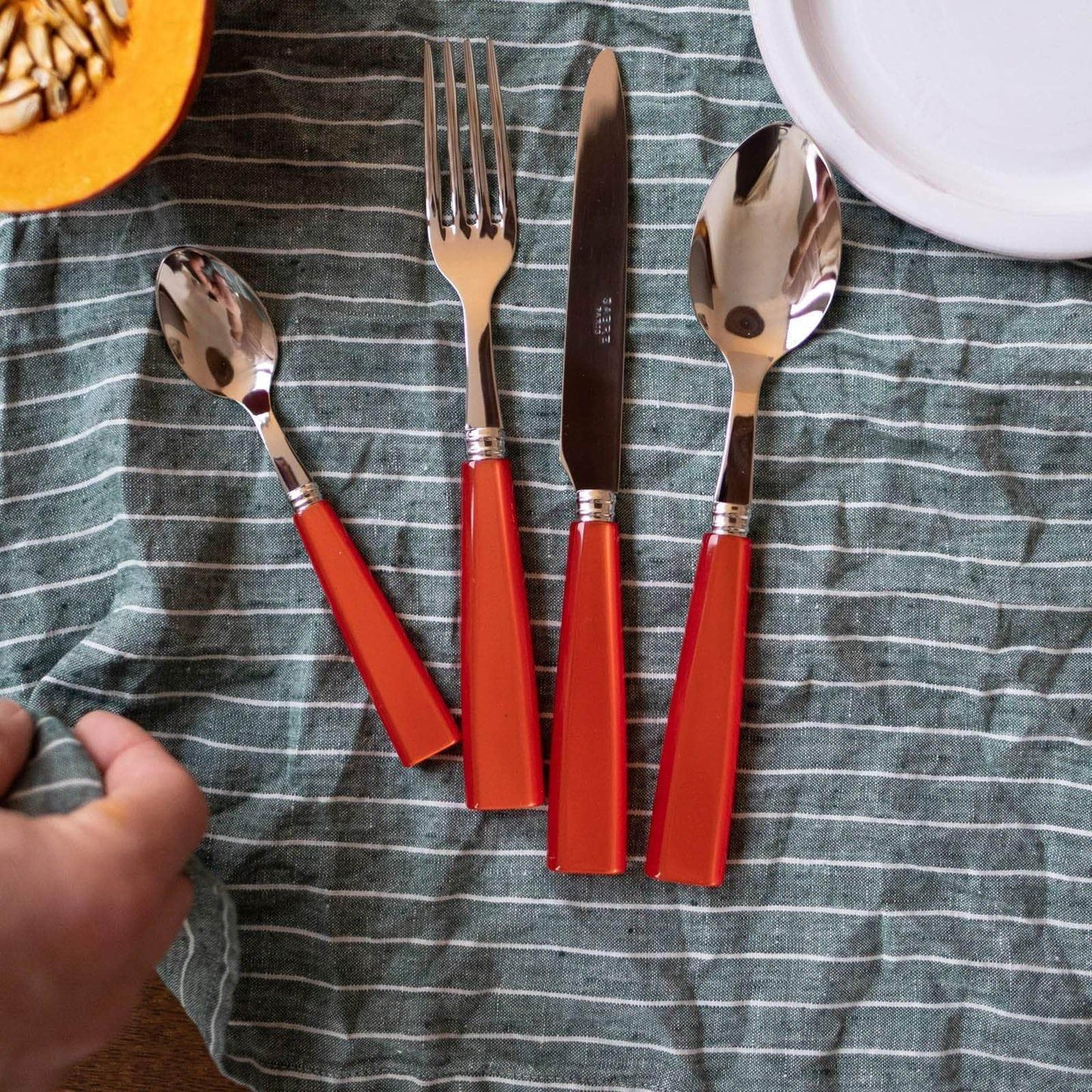 Icône 24 PC Cutlery Set, Orange