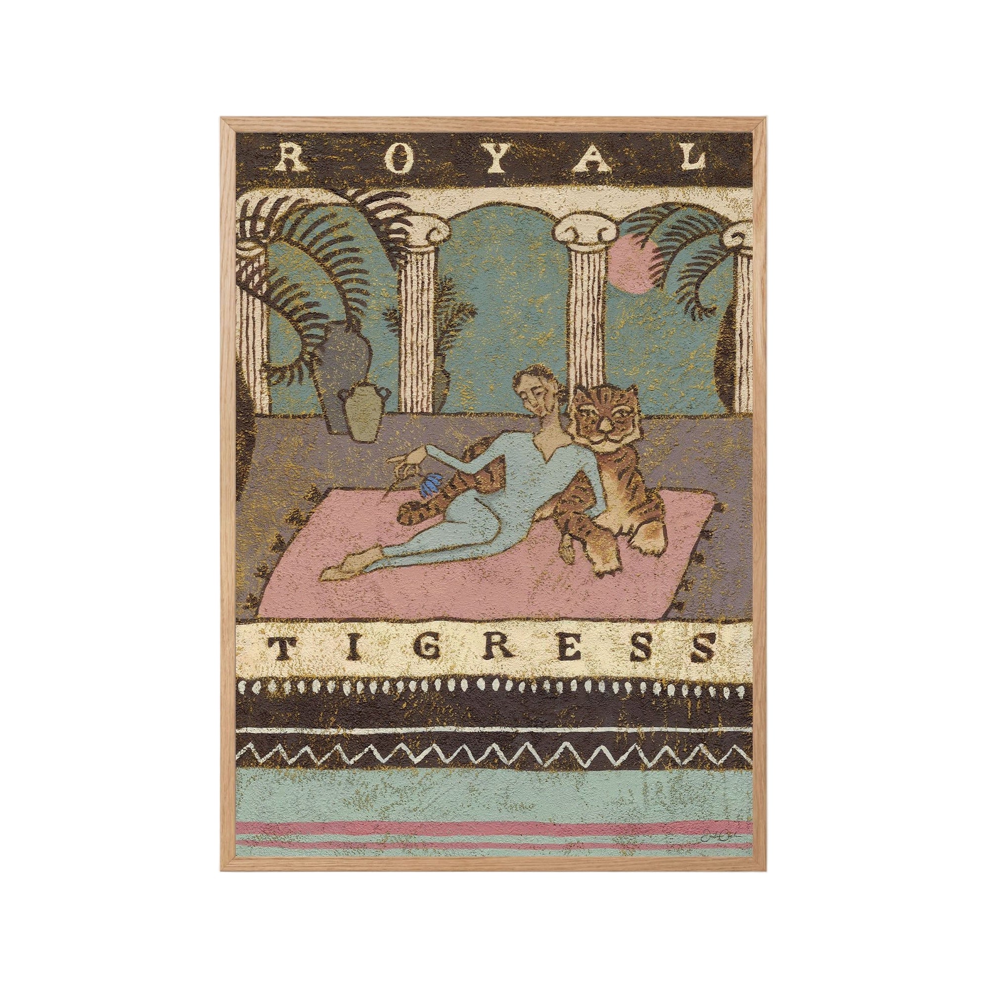 Royal Tigress - Bohemian Art Print