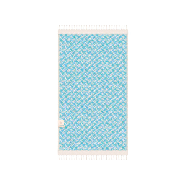 Modern Love Pure Cotton Bath Towel In Powder Blue