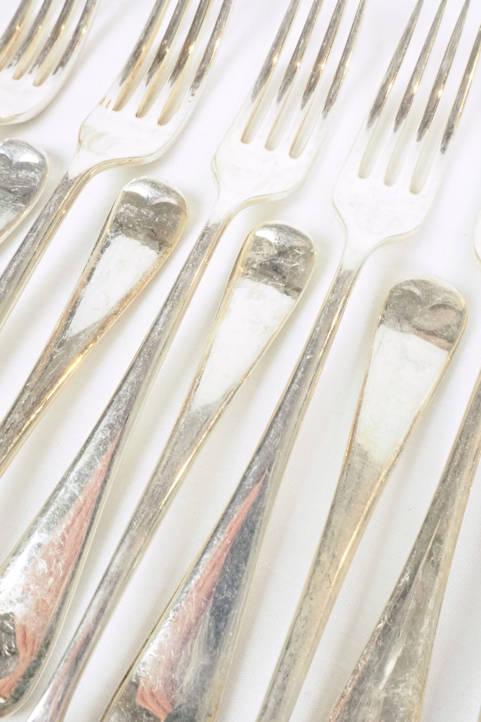 12 Victorian Silver Plate Forks