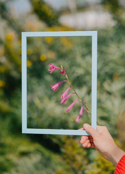 Sky Blue Wood Picture Frame