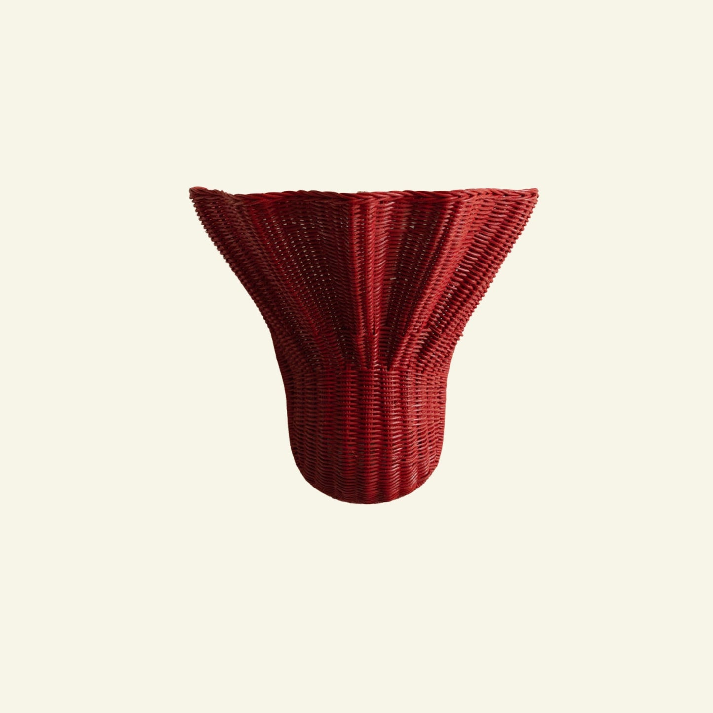Luna Wall Light Shade, Large Red