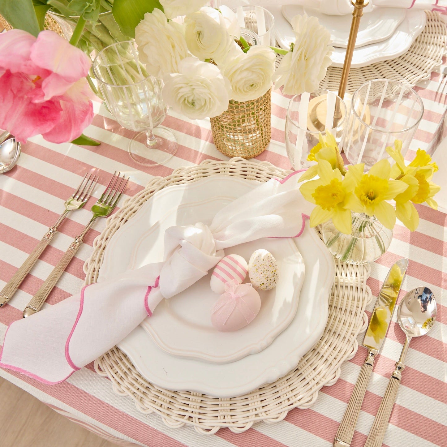 Pink Ava Linen Napkin (Set of 4)