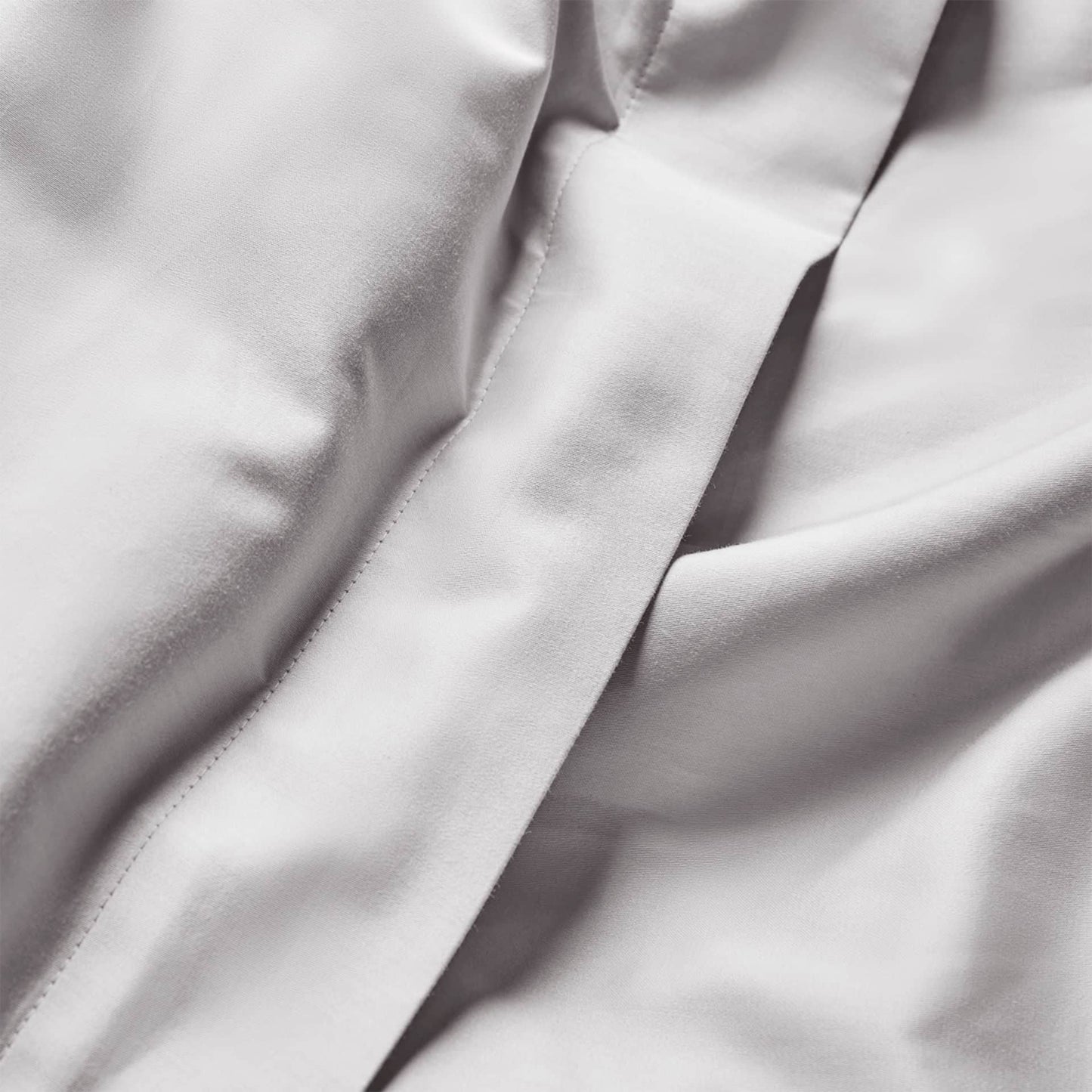 Luxury Organic Cotton Dove Grey Edged Bedding Set
