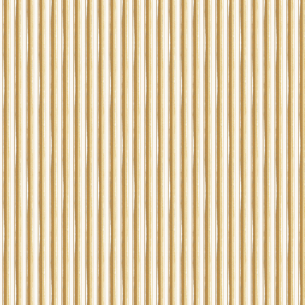 Modern Ticking Wallpaper - Ochre