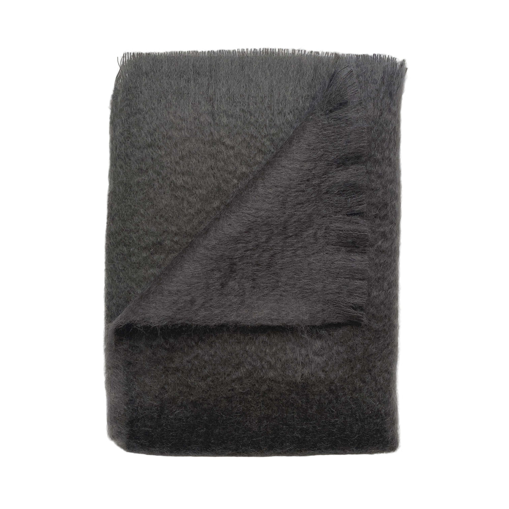 Albie Mohair Blanket Graphite