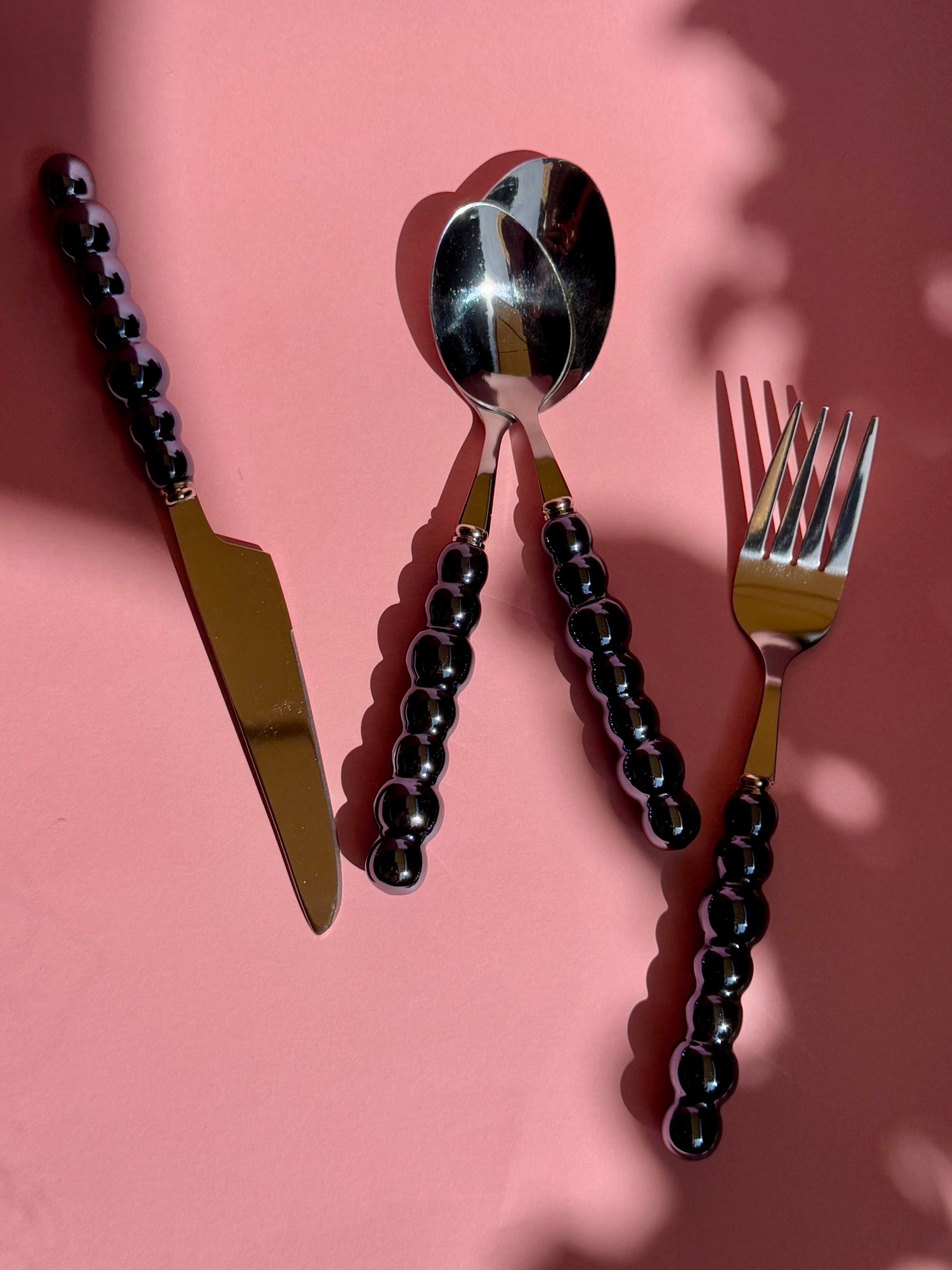 Perlita Cutlery Set - Navy Blue