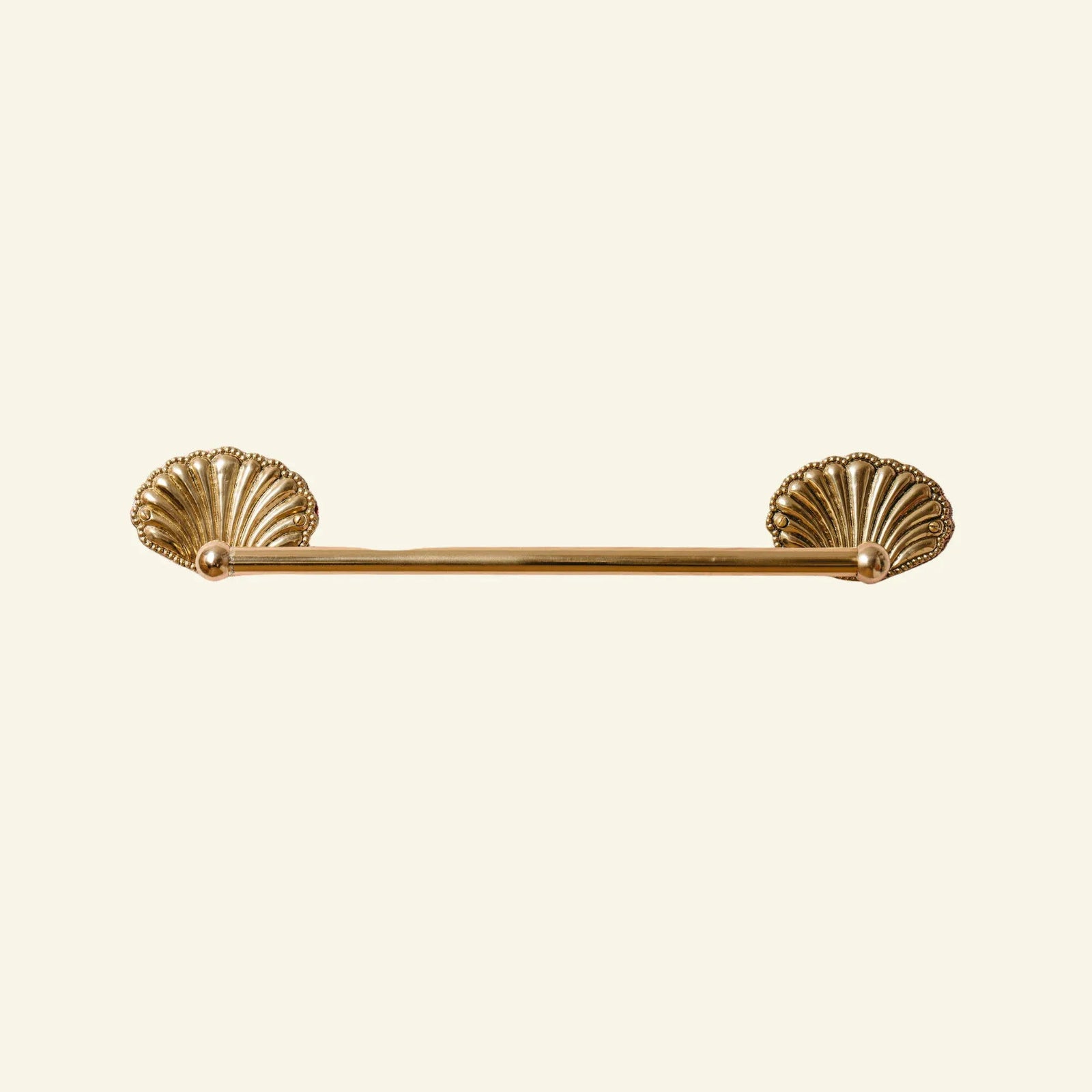 Shell Brass Towel Rack