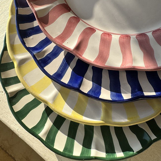 Sole Plate 20 cm Blue Stripe