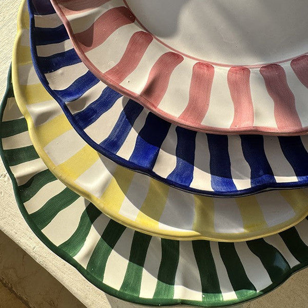 Sole Plate 20 cm Blue Stripe