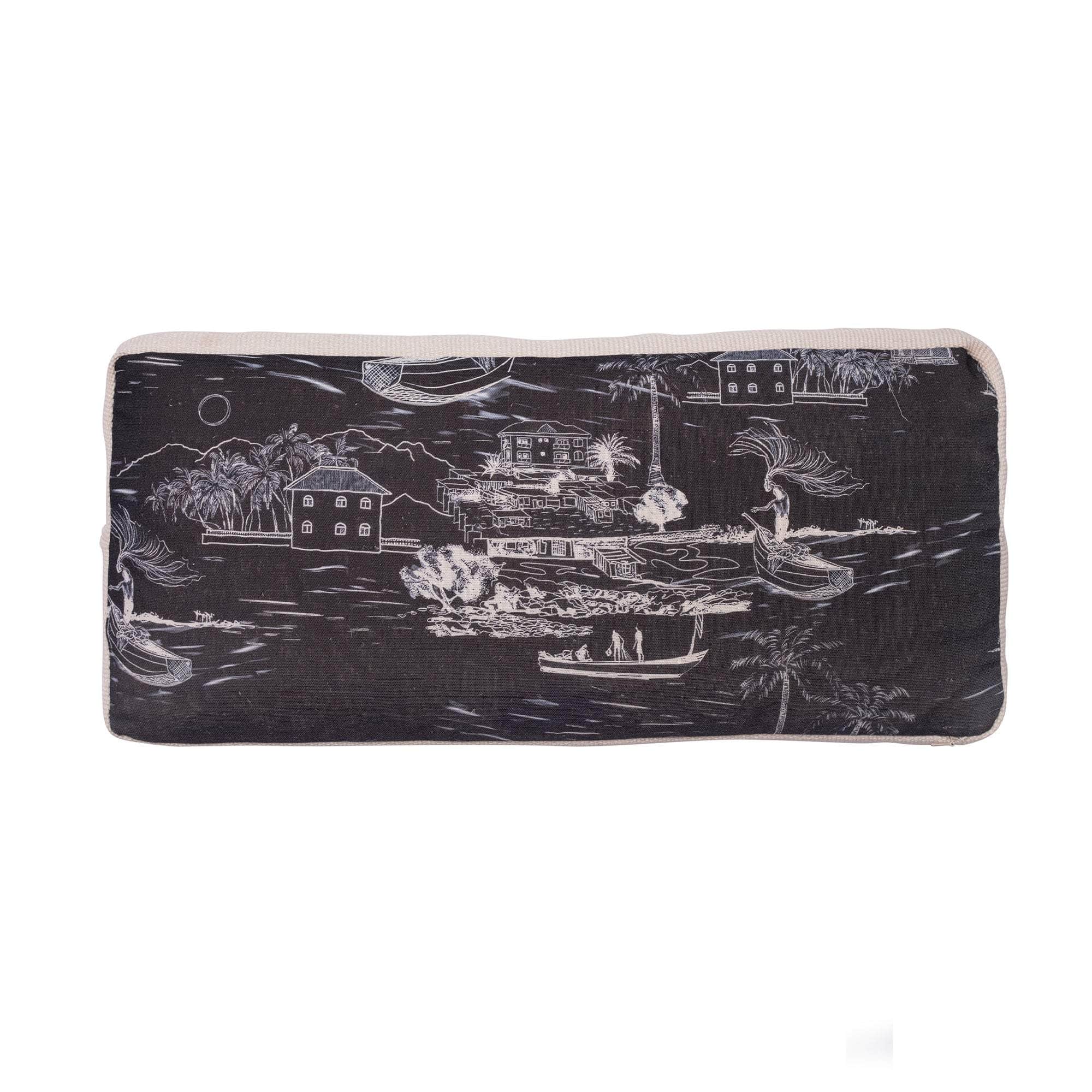 Banana Island Atlantic Grey Kpokpo Cushion