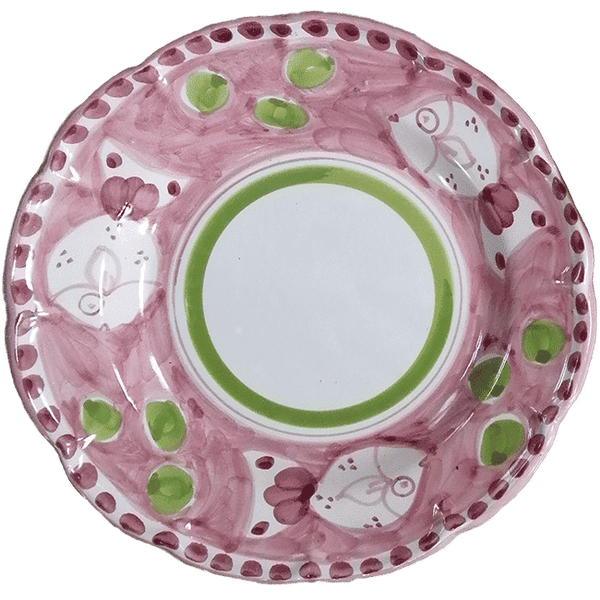Amalfi Plate 16cm Pink Fish