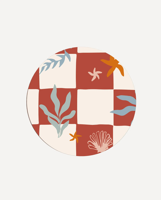 Nautical Checks Coasters  (Set of 6)