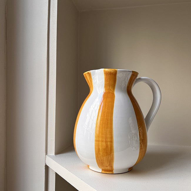 Ochre Stripe Carafe 1L