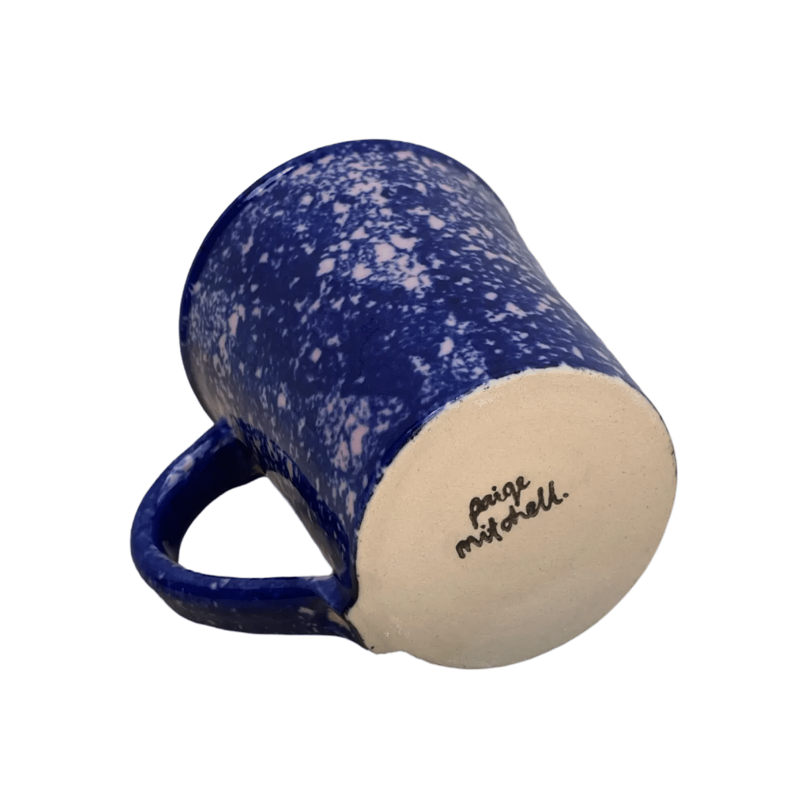 Cobalt Sponged Mug - Pink