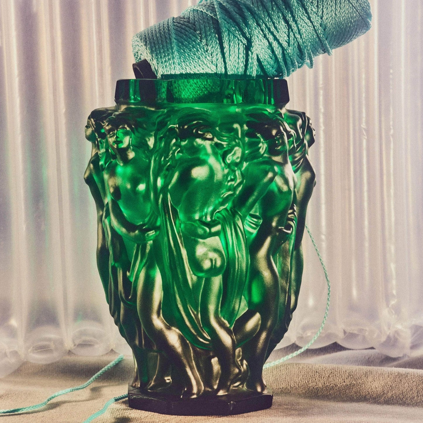 Michael Vase Emerald