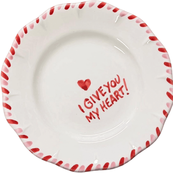 I Give You My Heart Plate - 16cm