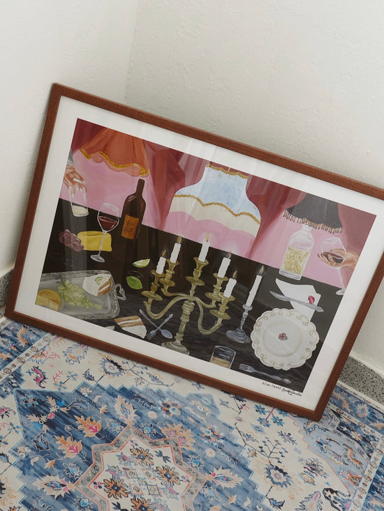 The joy of hosting Fine Art Print