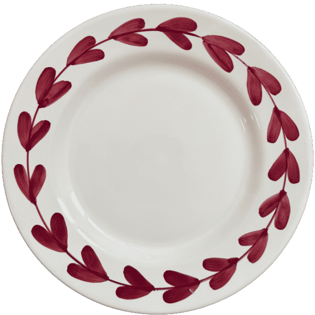 Cesare Plate 28 cm Bordeaux
