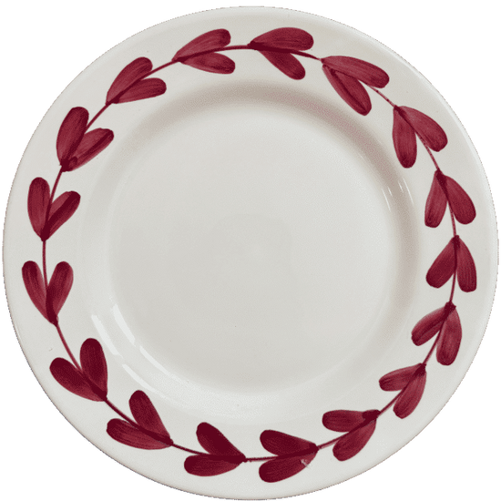 Cesare Plate 28 cm Bordeaux