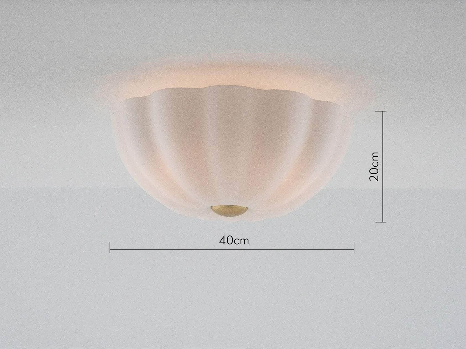 White flower flush ceiling light