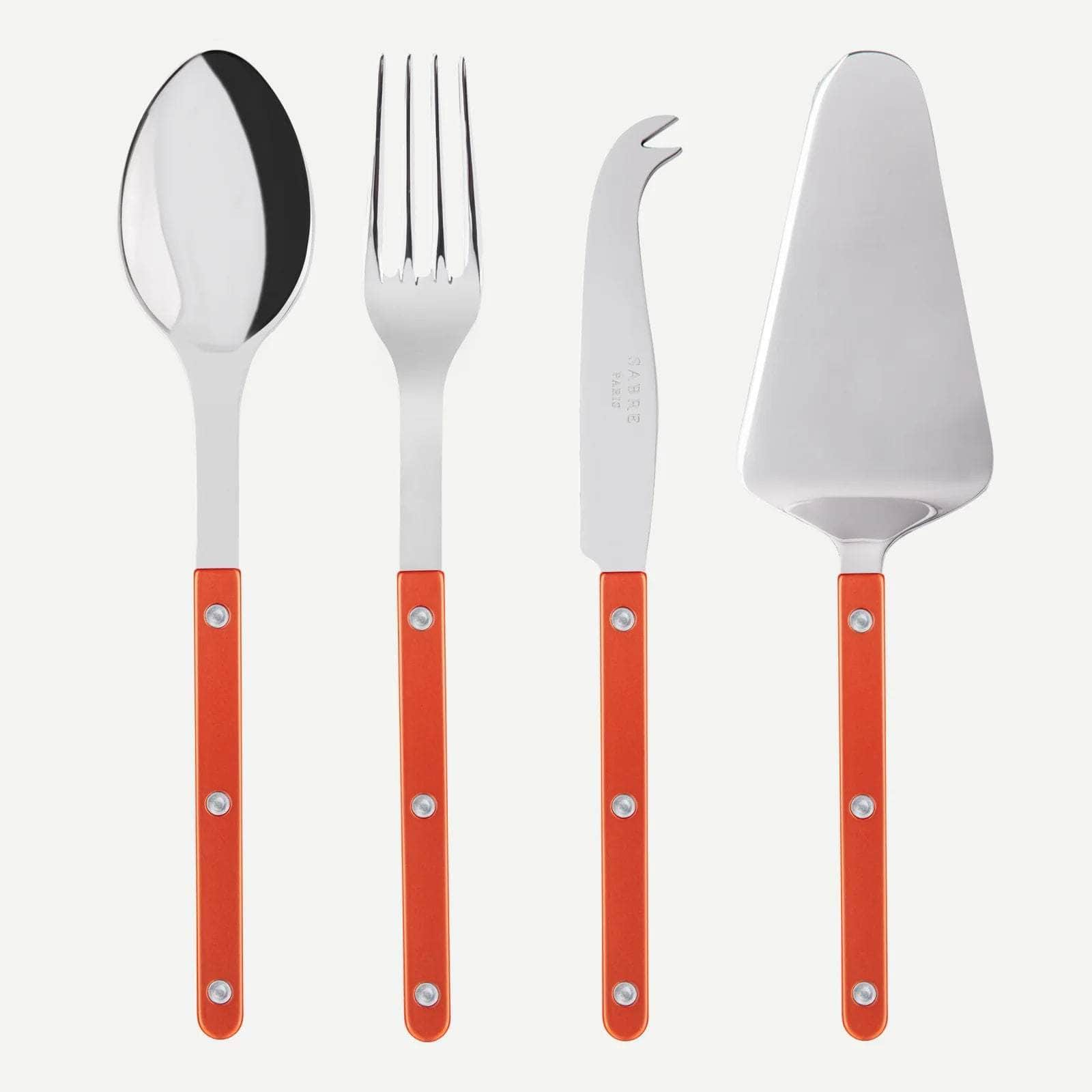 Bistrot Pearly 4pc Serving Set, Orange