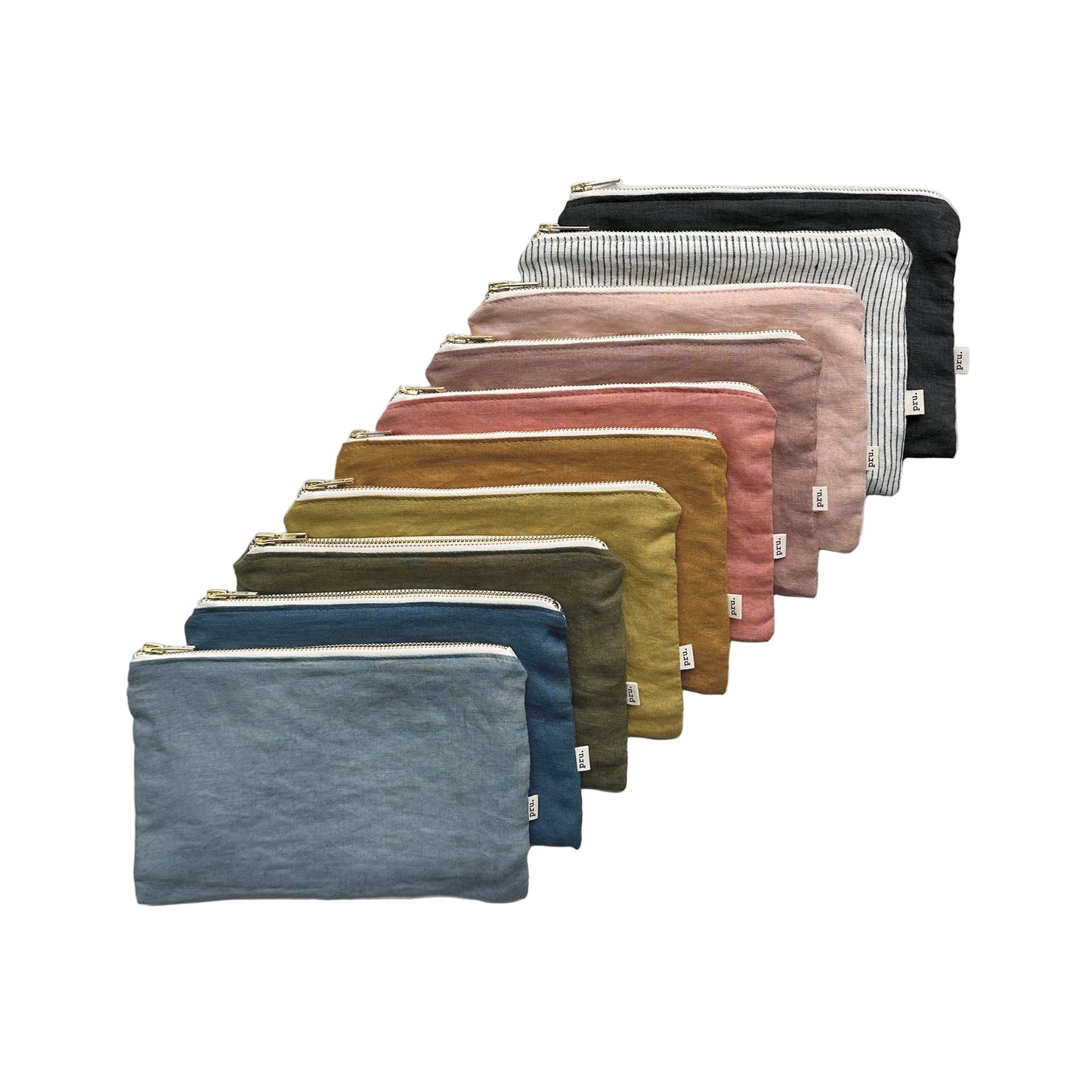 The Linen Pouch Bag - Flat