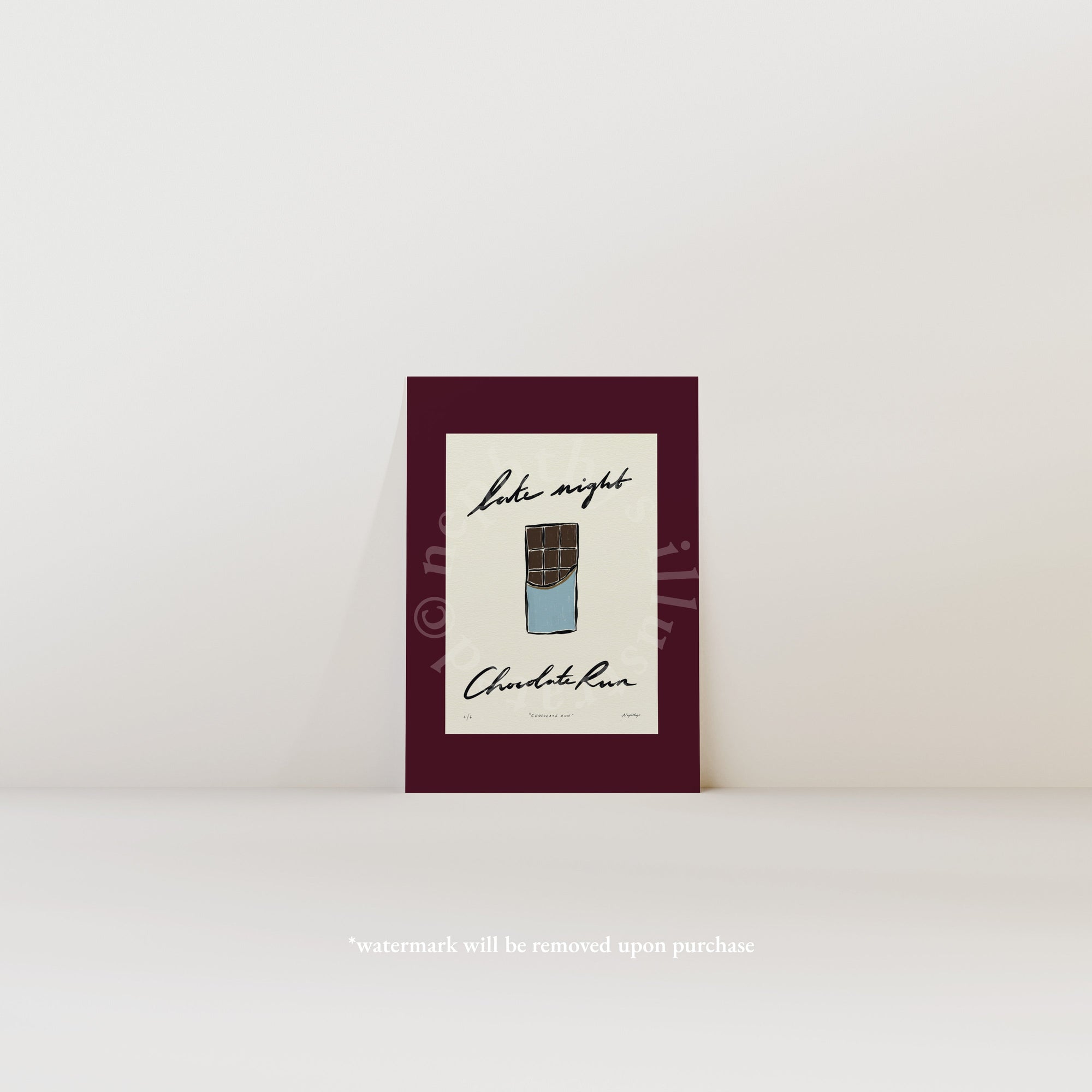 Late Night Chocolate Run Print