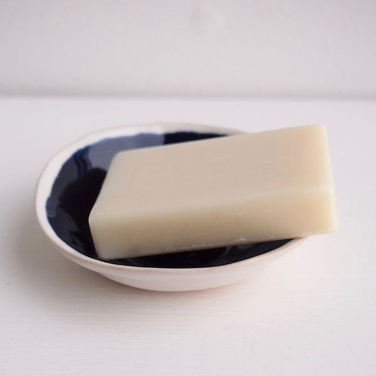 Handmade Royal Blue Ceramic Soap Dish