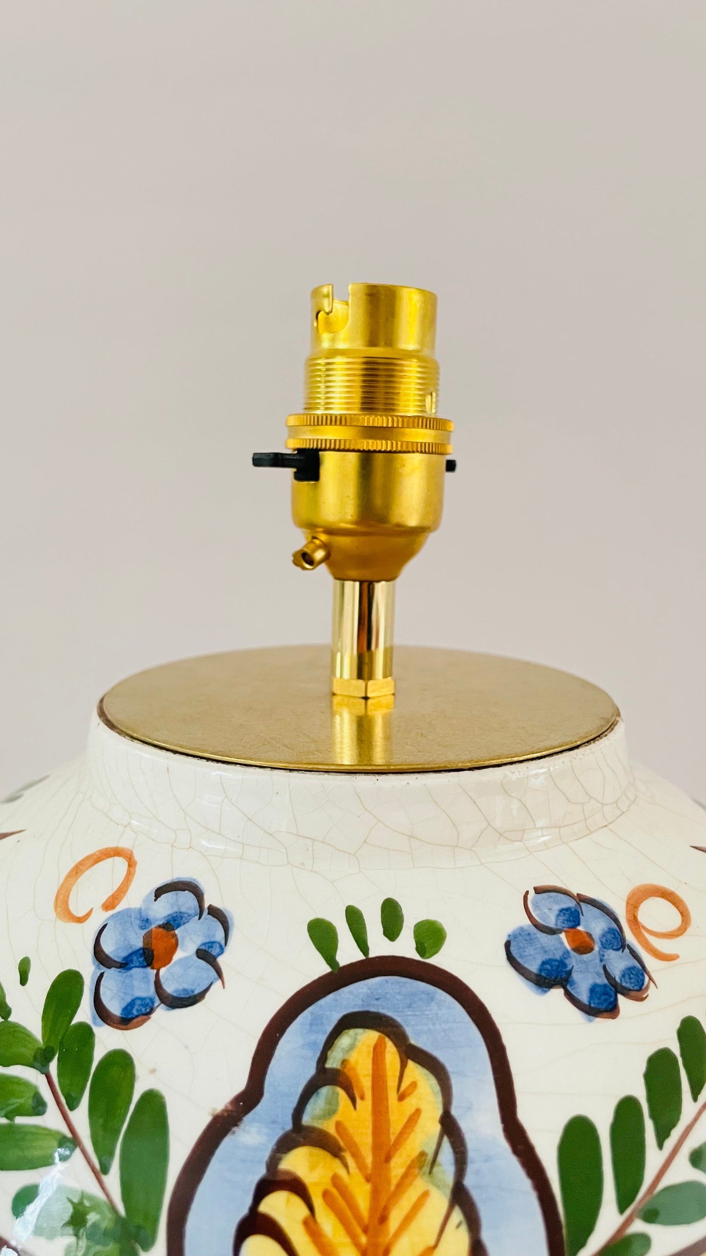 Antique Delft Porto Rico Lamp