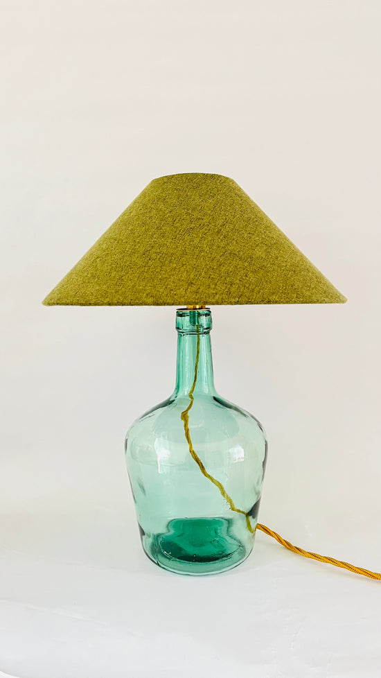 Antique French Mini Demijohn Lamp