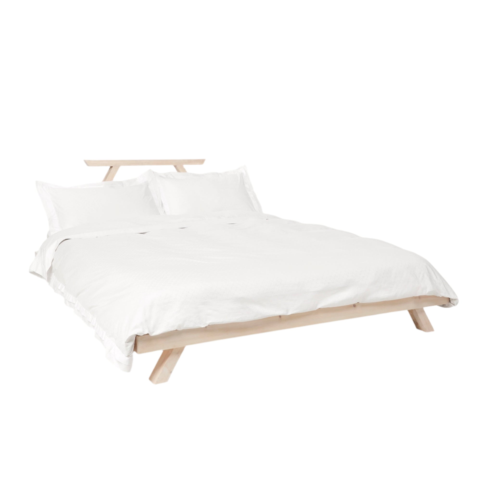 Jacquard Organic Cotton Duvet Cover - Classic White