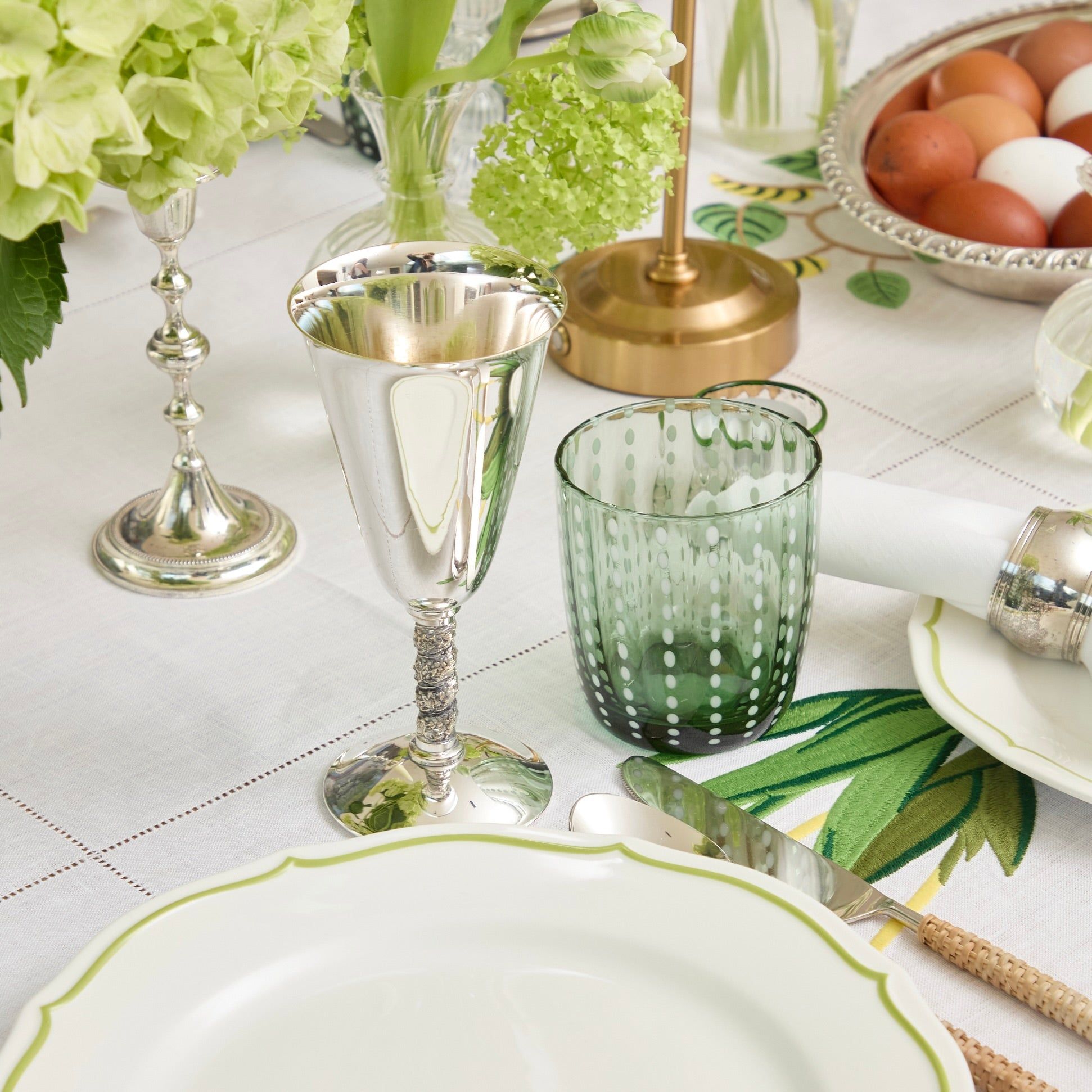 Set of 8 Vintage Silver Plated Goblets