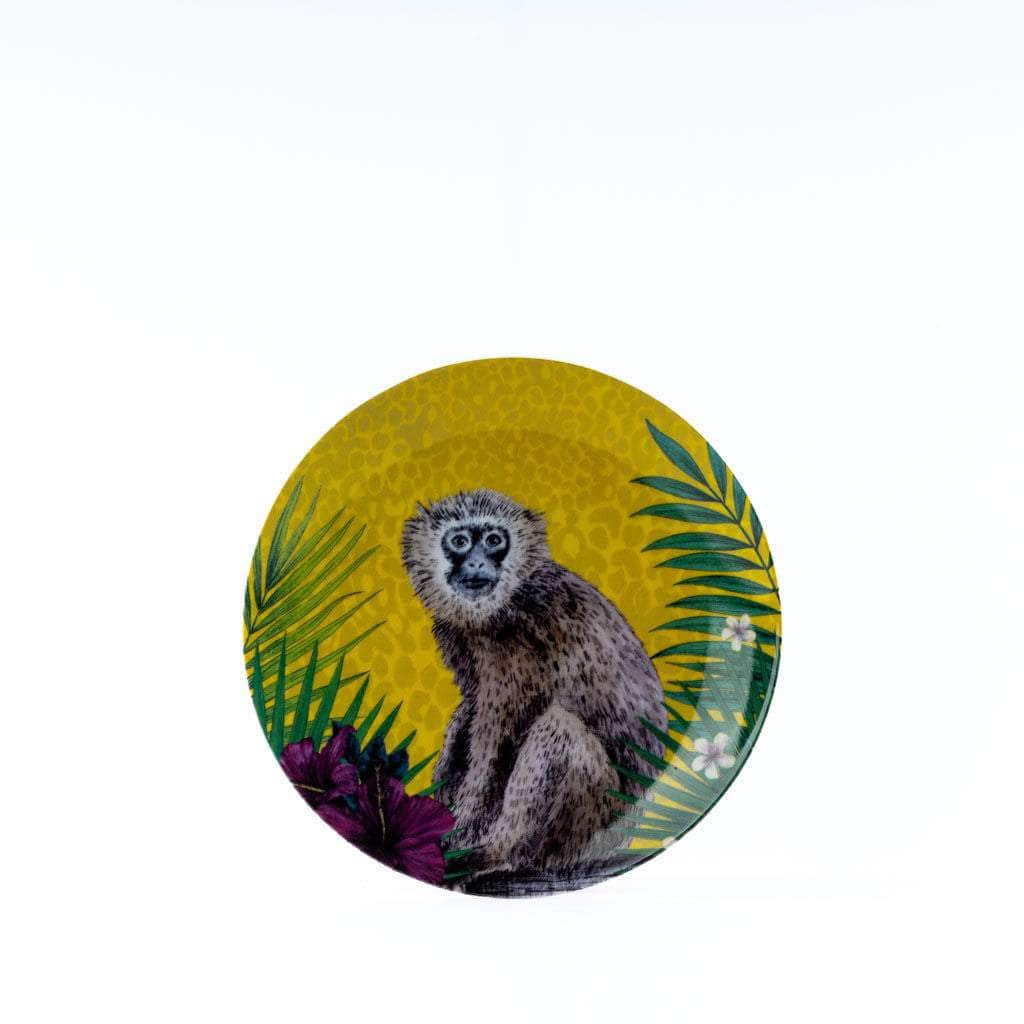 Les Ottomans x Matthew Williamson Porcelain Plate - Yellow Monkey