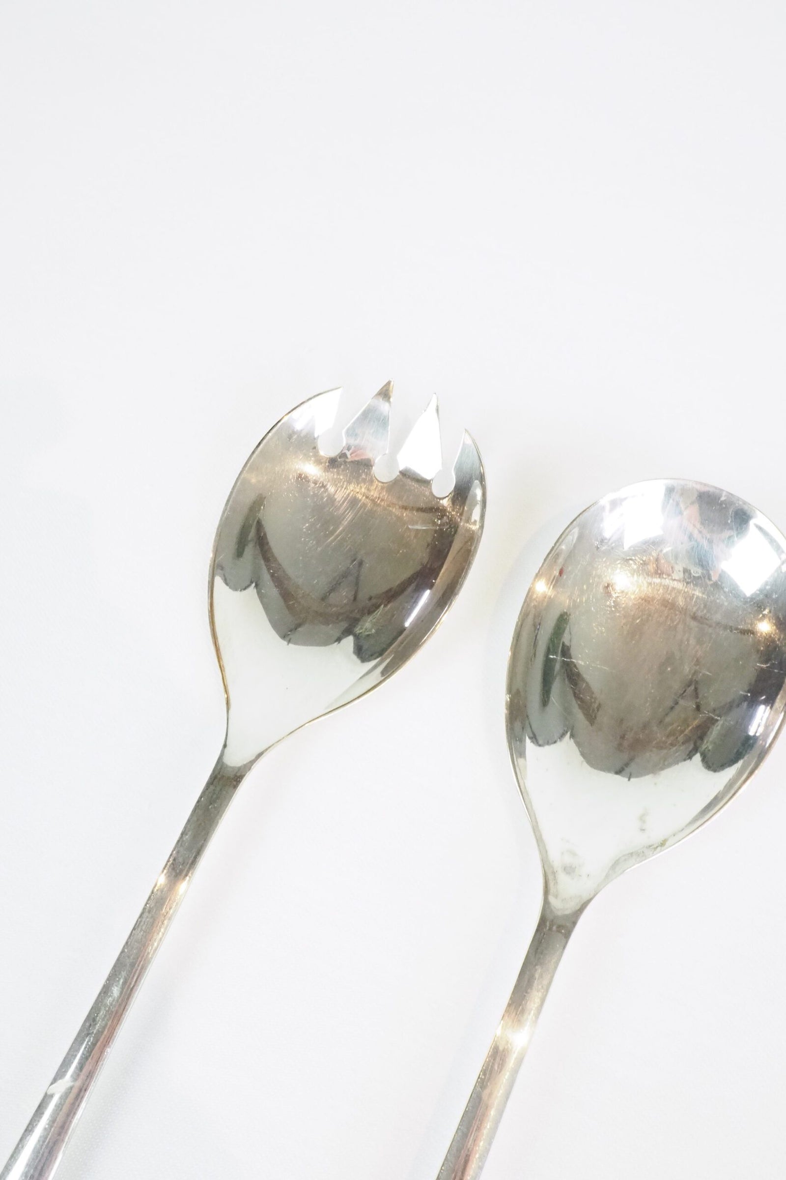 Silver Plate Salad Servers