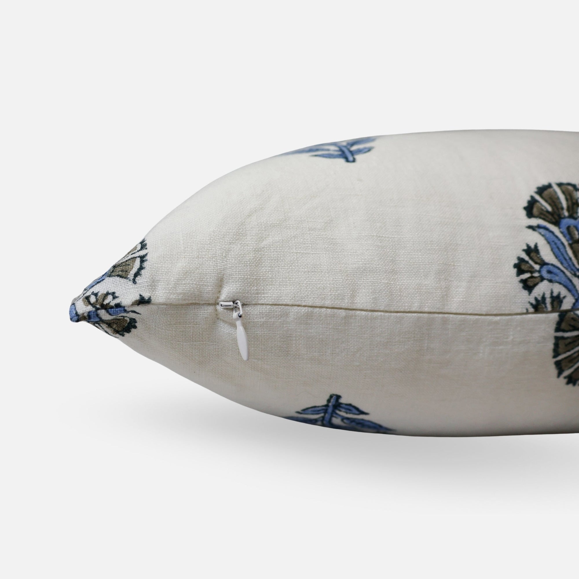 Begum Throw Pillow Cover - Cornflour Blue