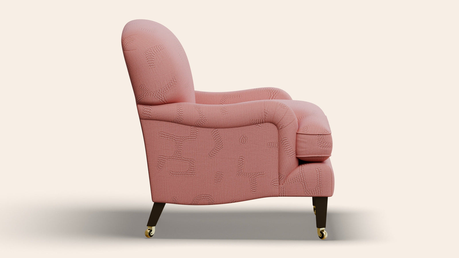 Sofia Armchair, Raphia, Clay-
