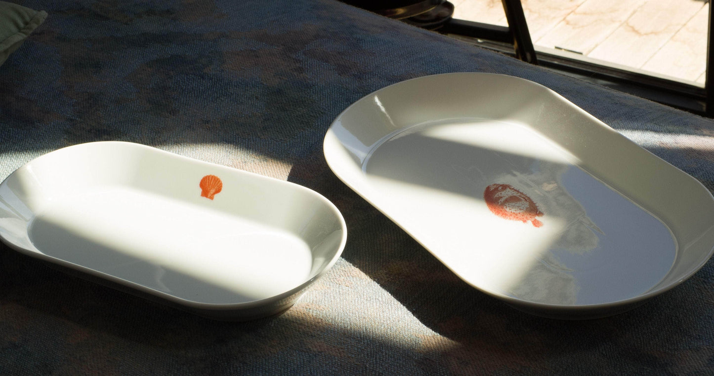 Red Ocean Ceramic Sticker Set