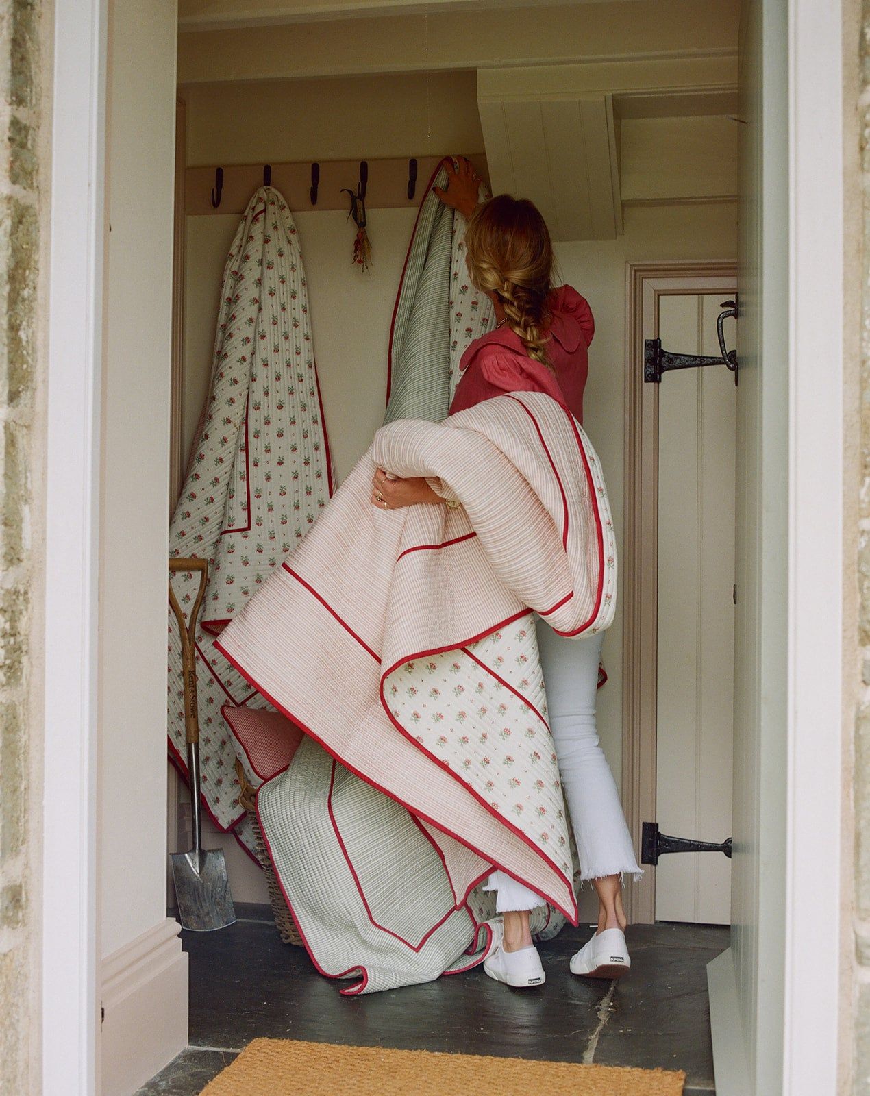 Blume King Size Quilt - Red