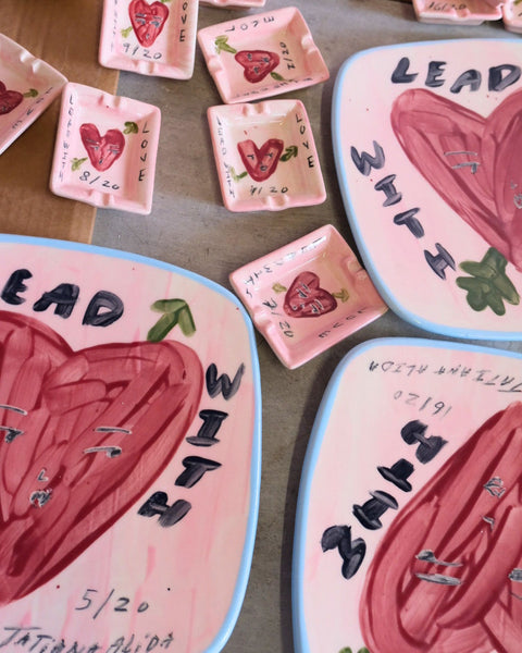 Limited Edition Lead With Love Decorative Plate