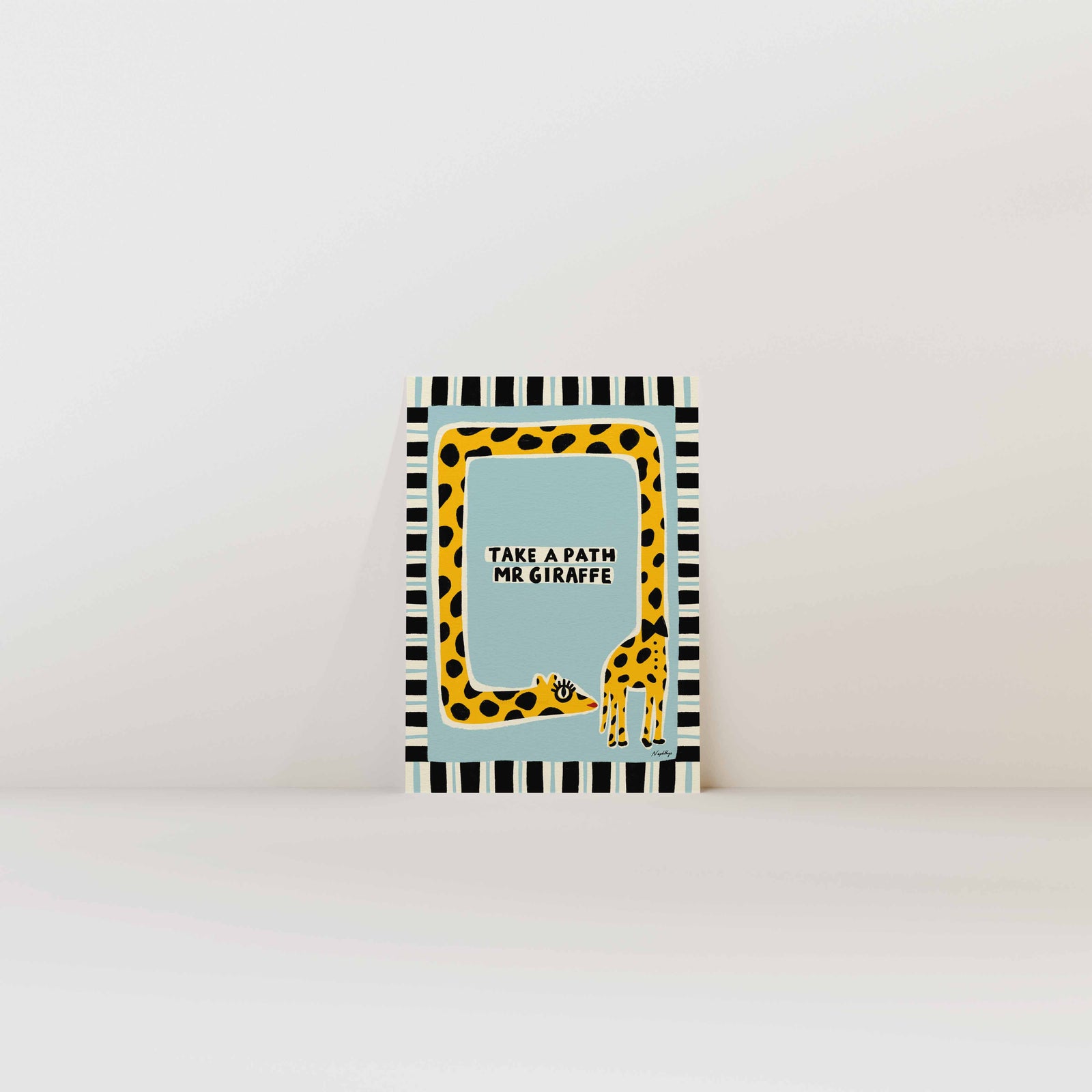 Take a Path Mr Giraffe Print