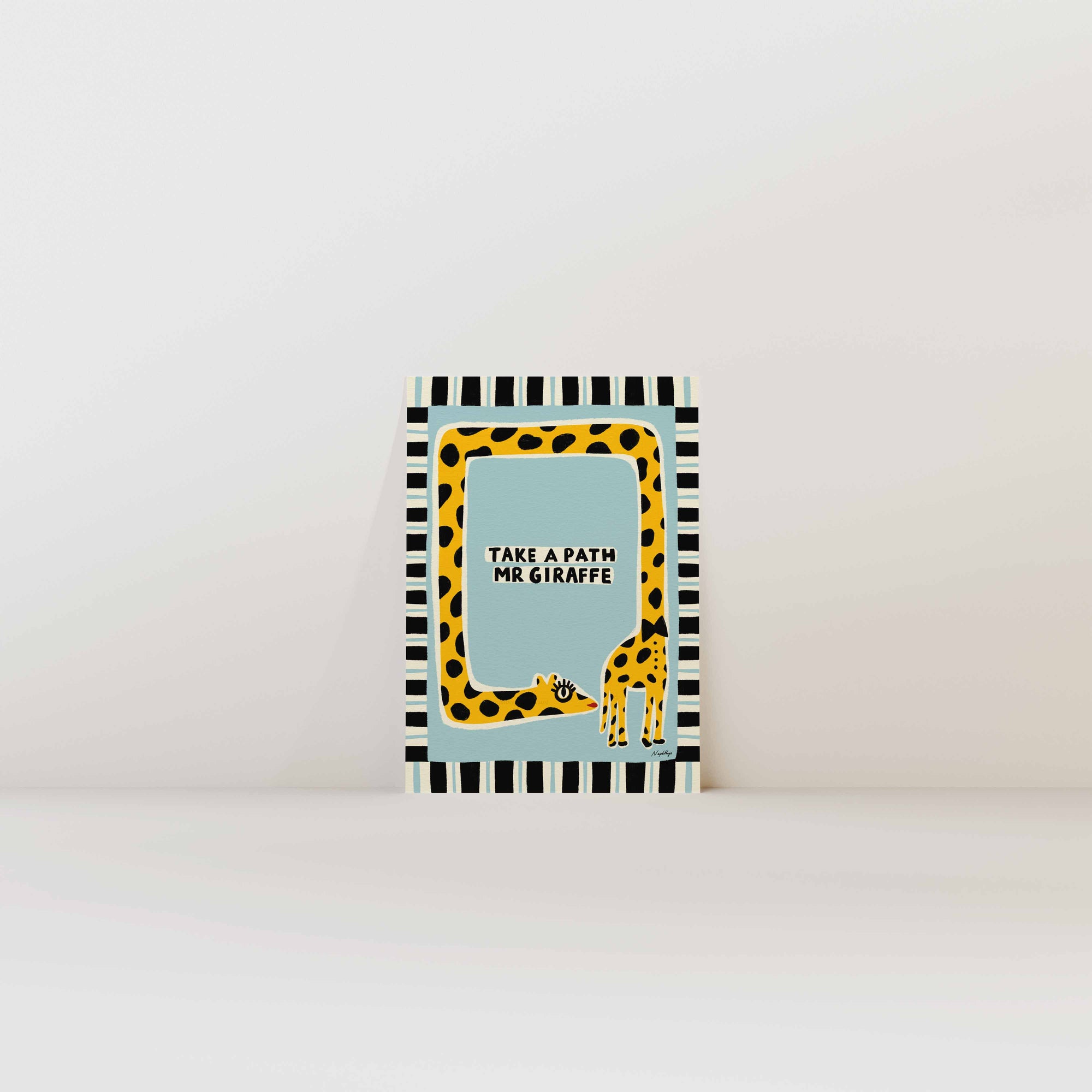 Take a Path Mr Giraffe Print