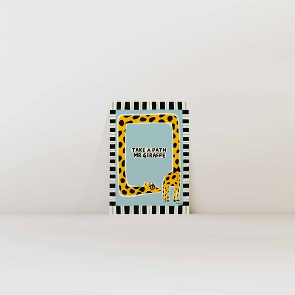 Take a Path Mr Giraffe Print