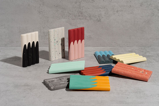 Soap Dish No1 - Pale Pink & Berry