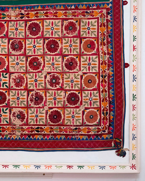 Framed Vintage Kutch Toran