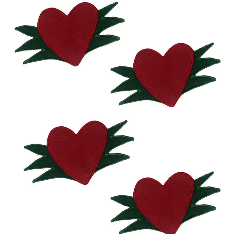 “Cuore” - Set of 4 Cocktail Napkins