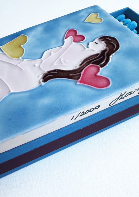 Queen of Hearts Ceramic Matchbox