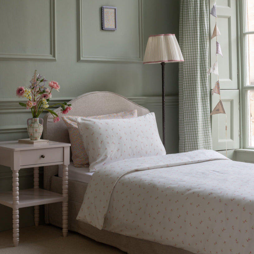 Organic Cotbed Bedding Set - Anemone