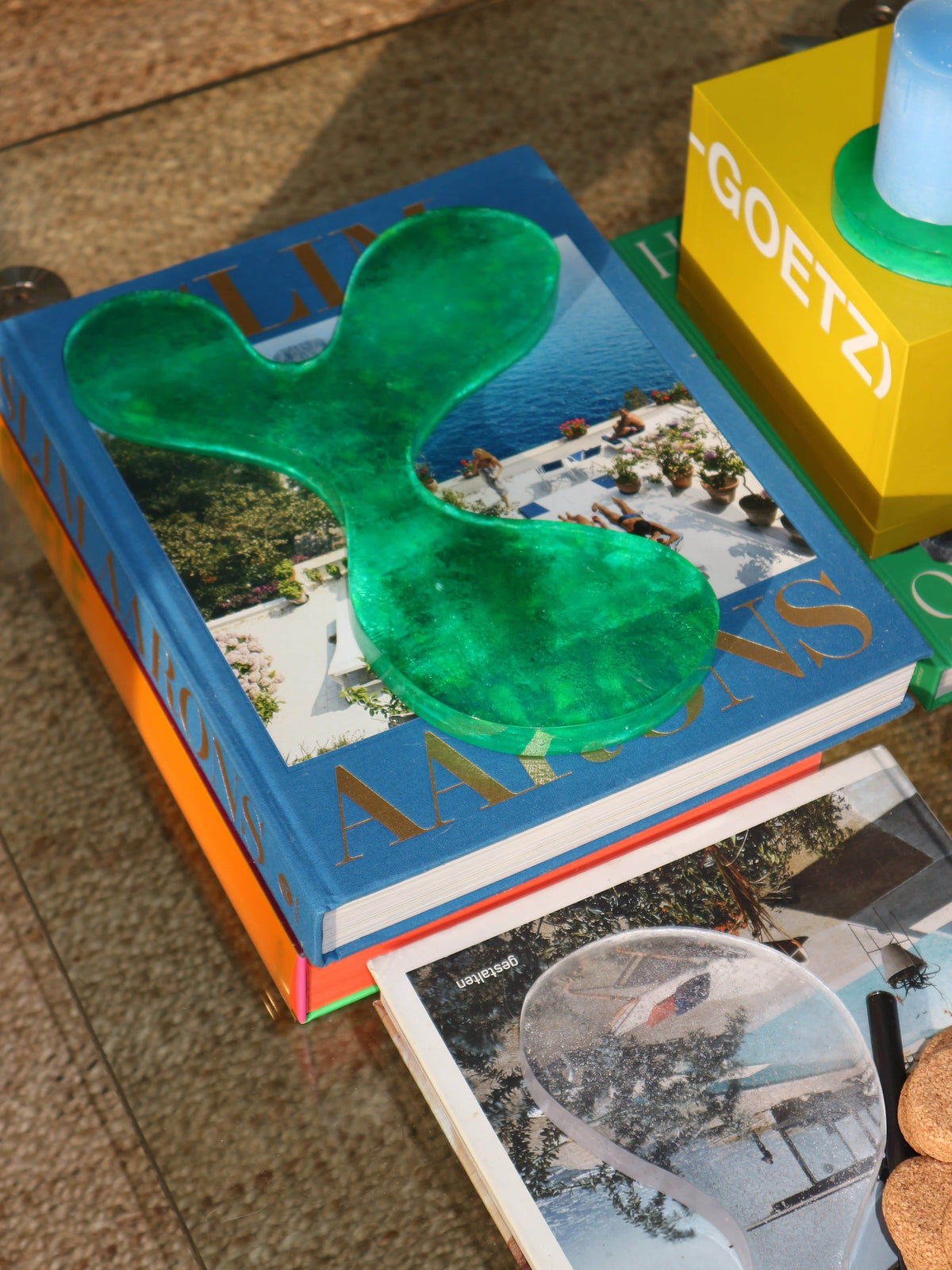 The 3 Drinks Coaster in Green Recycled Plastic