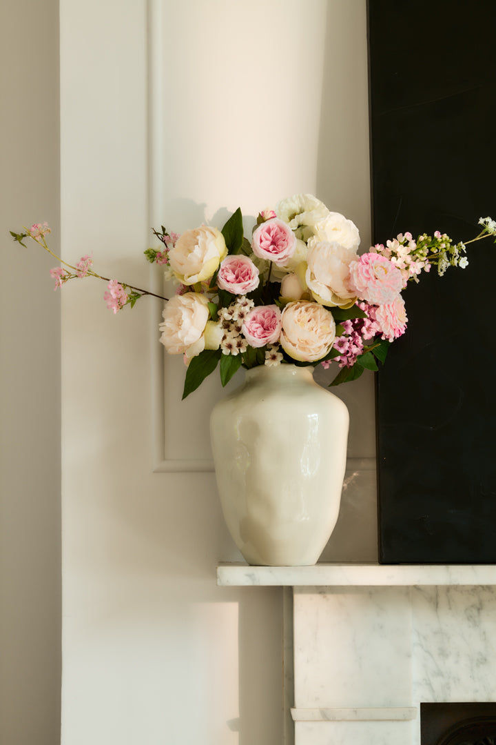 Daphne - Faux Flower Arrangement - Whites, Creams & Pinks
